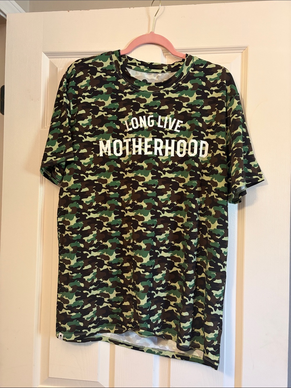 George Hats Long Live Motherhood Green Camo Tee - Women's Short Sleeve